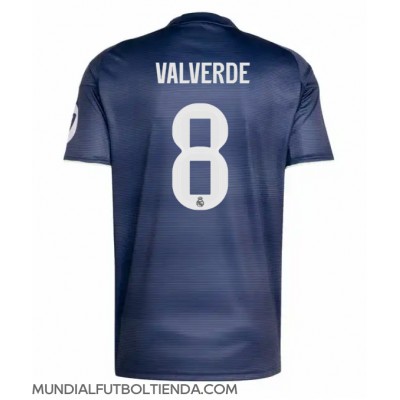 Camiseta Real Madrid Federico Valverde #8 Segunda Equipación Replica 2025-26 mangas cortas Camiseta Real Madrid Federico Valverde #8 Segunda Equipación Replica 2025-26 mangas cortas